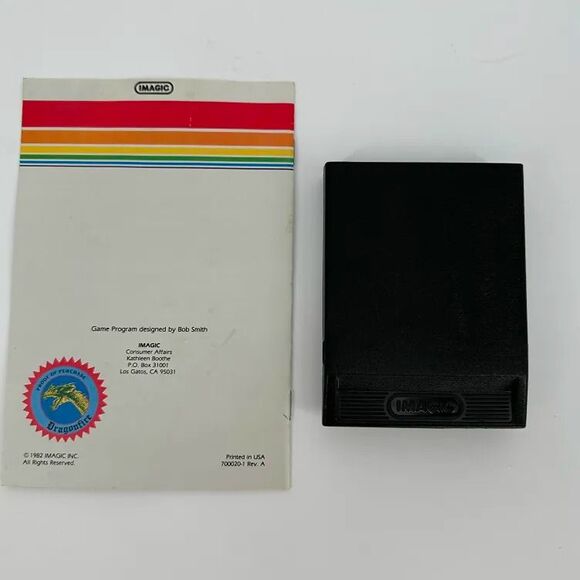 Dragonfire (Atari 2600, 1982) Cartridge & Manual by Imagic - Tested & Working - Picture 2 of 3